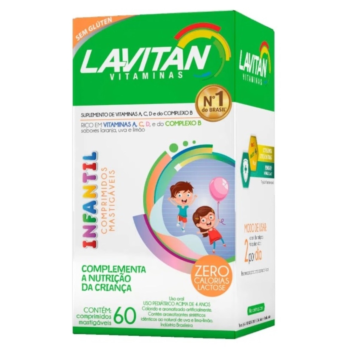 Lavitan Kids - 60 Comprimidos Mastigáveis